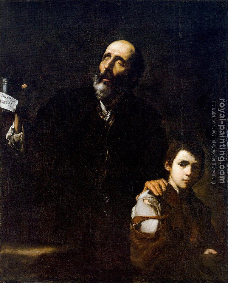 Jusepe De Ribera : Blind Beggar and his Boy